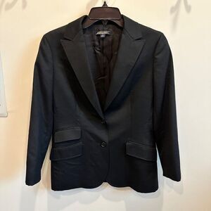 Brooks Brother Black Double Pocket Suit Jacket Blazer Office Size 6